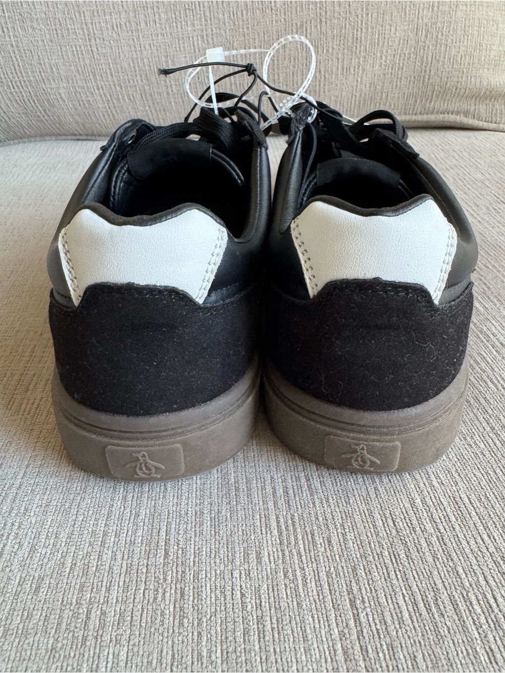 Original Penguin Men's Black Court Sneakers NWT Size 9.5 - Picture 5 of 6